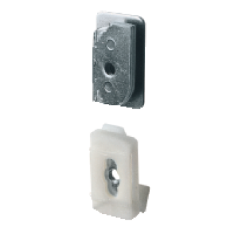 NSYBN206 - M6 combiplas slide nut for 21 mm C-shaped rail (C20 type) - Supply: 100 units, Schneider Electric