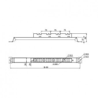 NSYBVS600 - Vertical bar support up to 3200 A 600x600 mm, Schneider Electric