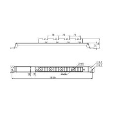 NSYBVS800 - Vertical bar support up to 3200 A 800x800 mm, Schneider Electric