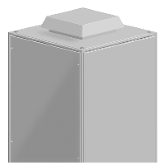 NSYCAF228R - Filter for roof outlet grille or filterfan roof IP54 for cut-out 228x228mm, Schneider Electric