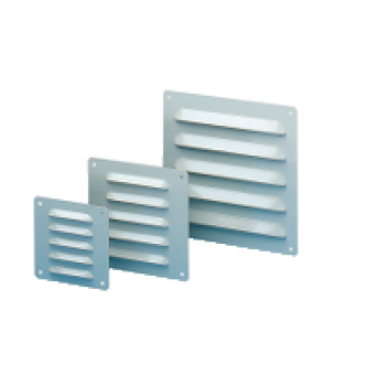 NSYCAG104X95LM - Metal Outlet grille metallique cut-out 104x80mm ext dim 120x120mm IP23, Schneider Electric