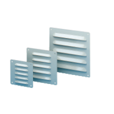 NSYCAG170X190LM - Metal Outlet grille metallique cut-out 104x80mm ext dim 120x120mm IP23, Schneider Electric