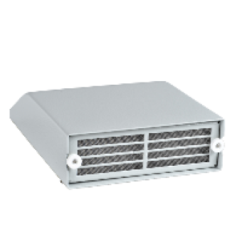 NSYCAP291LXF - Stainless steel cover cut-out 125x125mm with filter IP55, Schneider Electric