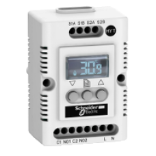 NSYCCOHYT30VID - Climasys CC - electronic hygrotherm - 9 -30V - temp -40…80°C - Hr 20…80%, Schneider Electric