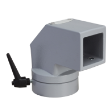 NSYCMUCC80 - Horizontal rotating fixing square 80 mm RAL 7040. For S3CM HMI encl., Schneider Electric