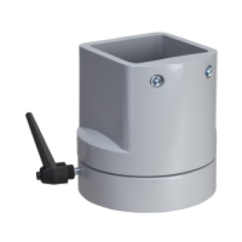 NSYCMUCR80 - Vertical rotating fixing square 80 mm RAL 7040. For S3CM HMI encl., Schneider Electric