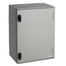 NSYCMUIA80 - Articulated tube joint square 80 mm cast steel RAL 7040. For S3CM HMI encl., Schneider Electric