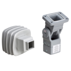 NSYCMUMA80 - Articulated fixing square 80 mm cast steel RAL 7040. For S3CM HMI encl., Schneider Electric