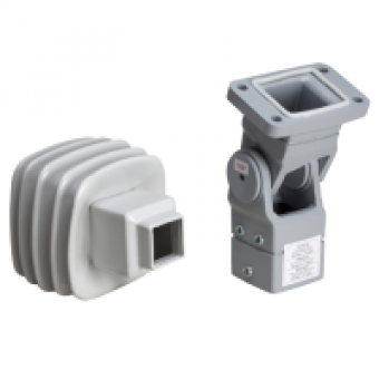 NSYCMUMA80 - Articulated fixing square 80 mm cast steel RAL 7040. For S3CM HMI encl., Schneider Electric