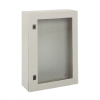 NSYCRN68300T - Spacial CRN tspt door w/o mount.plate. H600xW800xD300 IP66 IK08 RAL7035.., Schneider Electric
