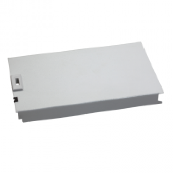 NSYCTL600DLM - Plain metalic front plate 12 modules RAL 7035 H150xW600mm., Schneider Electric
