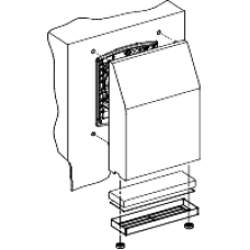 NSYCVF165M230PF - ClimaSys forced vent. IP54 165m3/h 230V with outlet grille and filter G2, Schneider Electric NSYCVF165M230PF - ClimaSys forced vent. IP54 165m3/h 230V with outlet grille and filter G2, Schneider Electric