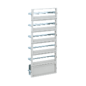NSYDLP231G - DLP modular dist chassis 231modules(18mm) insulating material for PLA H1250xW750, Schneider Electric