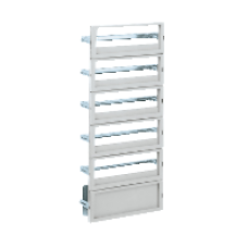 NSYDLP76G - DLP modular dist chassis 76modules(18mm) insulating material for PLA H750xW500, Schneider Electric