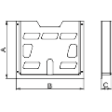 NSYDPA3 - A3 plastic document pocket - 285x476x35 mm, Schneider Electric