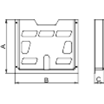 NSYDPA4 - A4 plastic document pocket - 230x247x23 mm, Schneider Electric