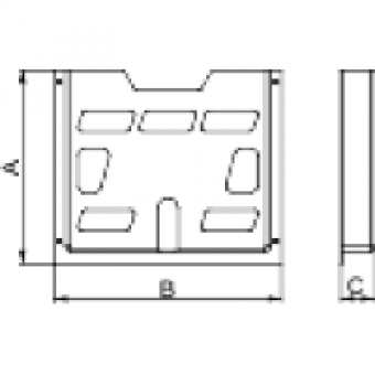 NSYDPA5 - A5 plastic document pocket - 174x188x22 mm, Schneider Electric