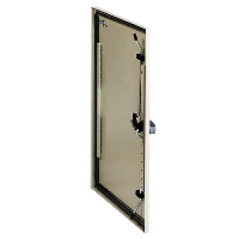 NSYDS3D64 - Plain door for Spacial S3D H600xW400 RAL 7035 with lock, Schneider Electric