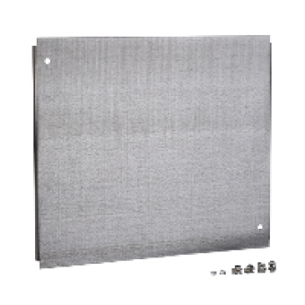 NSYEC124 - Spacial SF plain cable gland plate - fixed by clips - 1200x400 mm, Schneider Electric