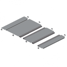 NSYEC682 - Spacial SF 2 entries cable gland plate - fixed by clips - 600x800 mm, Schneider Electric