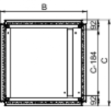 NSYEC861 - Spacial SF 1 entry cable gland plate - fixed by clips - 800x600 mm, Schneider Electric