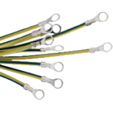NSYEL2225D8 - Earth leads section 25mm² length 220mm eyelet hole 8 3mm. Packaging unit: 10., Schneider Electric