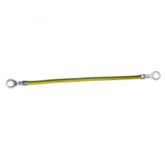 NSYEL3525D8 - Earth leads section 25mm² length 350mm eyelet hole 8 3mm. Packaging unit: 10., Schneider Electric