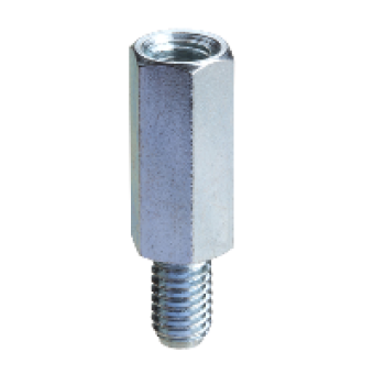 NSYEX206 - Hexagonal spacers M6 height 20 for raising mounting plates etc. Supply: 100, Schneider Electric