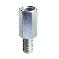 NSYEX406 - Hexagonal spacers M6 height 40 for raising mounting plates etc. Supply: 100, Schneider Electric