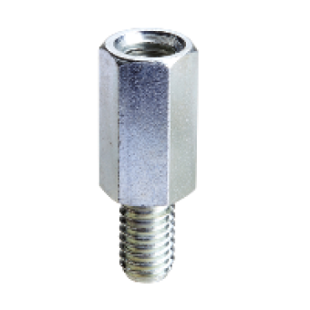 NSYEX506 - Hexagonal spacers M6 height 50 for raising mounting plates etc. Supply: 100, Schneider Electric
