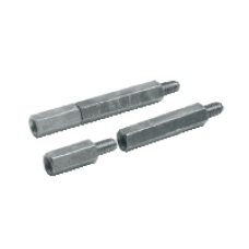 NSYEX608 - Hexagonal spacers M8 height 60 for raising mounting plates etc. Supply: 100, Schneider Electric