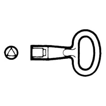NSYLT8 - Metal key for 8mm triangle insert, Schneider Electric
