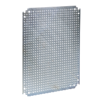 NSYMF54 - Microperforated mounting plate H500xW400 w/holes diam 3 6mm on 12 5mm pitch, Schneider Electric