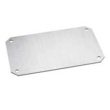 NSYMM23SB - Plain mounting plate H200xW300mm made of galvanised sheet steel, Schneider Electric