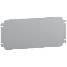 NSYMM33SB - Plain mounting plate H300xW300mm made of galvanised sheet steel, Schneider Electric