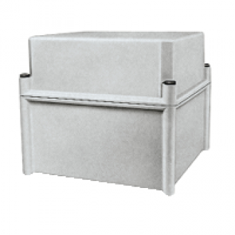 NSYPLSC2727AG - PLS box polyester rear opaque PC cover IP65 27x27x23cm, Schneider Electric