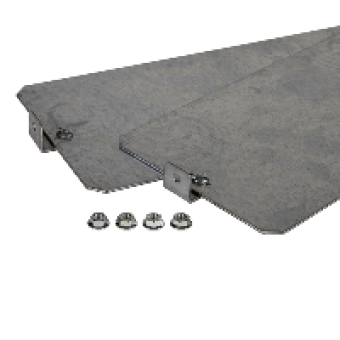 NSYPMP750DLP - Mount plate galvanised steel for DLP height=1raw in PLAenclosure W500mm, Schneider Electric