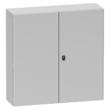 NSYS3D101030DP - Spacial S3D dbl plain door with mount.plate. H1000xW1000xD300 IP55 IK10 RAL7035., Schneider Electric NSYS3D101030DP - Spacial S3D dbl plain door with mount.plate. H1000xW1000xD300 IP55 IK10 RAL7035., Schneider Electric