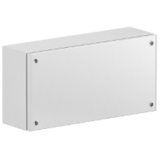 NSYSBM20308 - Metal industrial box plain door H200xW300xD80 IP66 IK10 RAL 7035, Schneider Electric