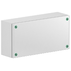 NSYSBM204012 - Metal industrial box plain door H200xW400xD120 IP66 IK10 RAL 7035, Schneider Electric