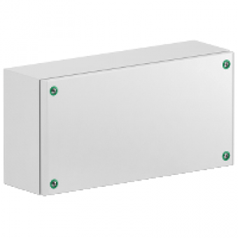 NSYSBM204012 - Metal industrial box plain door H200xW400xD120 IP66 IK10 RAL 7035, Schneider Electric