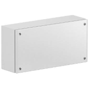 NSYSBM208012 - Metal industrial box plain door H200xW800xD120 IP66 IK10 RAL 7035, Schneider Electric