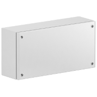 NSYSBM405012 - Metal industrial box plain door H400xW500xD120 IP66 IK10 RAL 7035, Schneider Electric