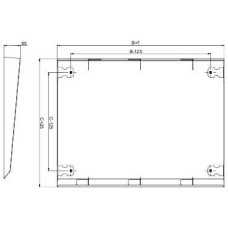 NSYSC1240 - Spacial SF/SM canopy - 1200x400 mm, Schneider Electric