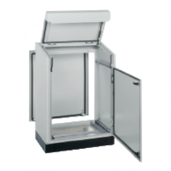 NSYSD10R - Spacial SD Compact control desk with rear panel - H1000xW1000xD597 - IP55, Schneider Electric