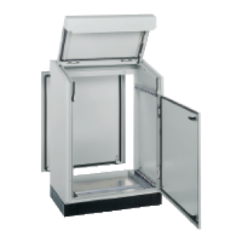 NSYSD12R - Spacial SD Compact control desk with rear panel - H1000xW1200xD597 - IP55, Schneider Electric