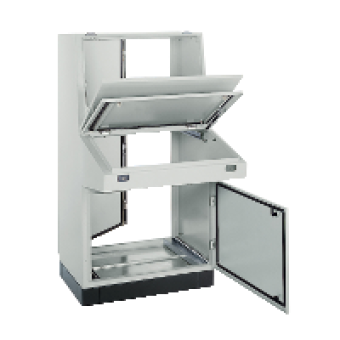 NSYSDF128 - Spacial SD Control desk with console - H1400xW1200xD845 - IP55, Schneider Electric
