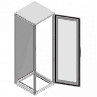 NSYSF18860T - Spacial SF enclosure glazed door - assembled - 1800x800x600 mm, Schneider Electric