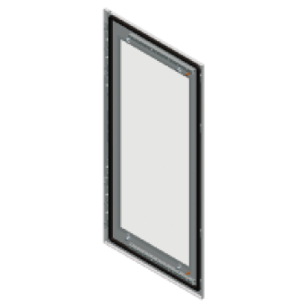 NSYSFD22122DT - Spacial SF double transparent doors - 2200x1200 mm, Schneider Electric