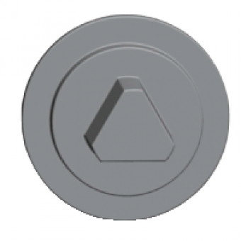 NSYSFLOCKT8 - Spacial SF/SM flat escutcheon lock - lock 8 mm triangular insert, Schneider Electric